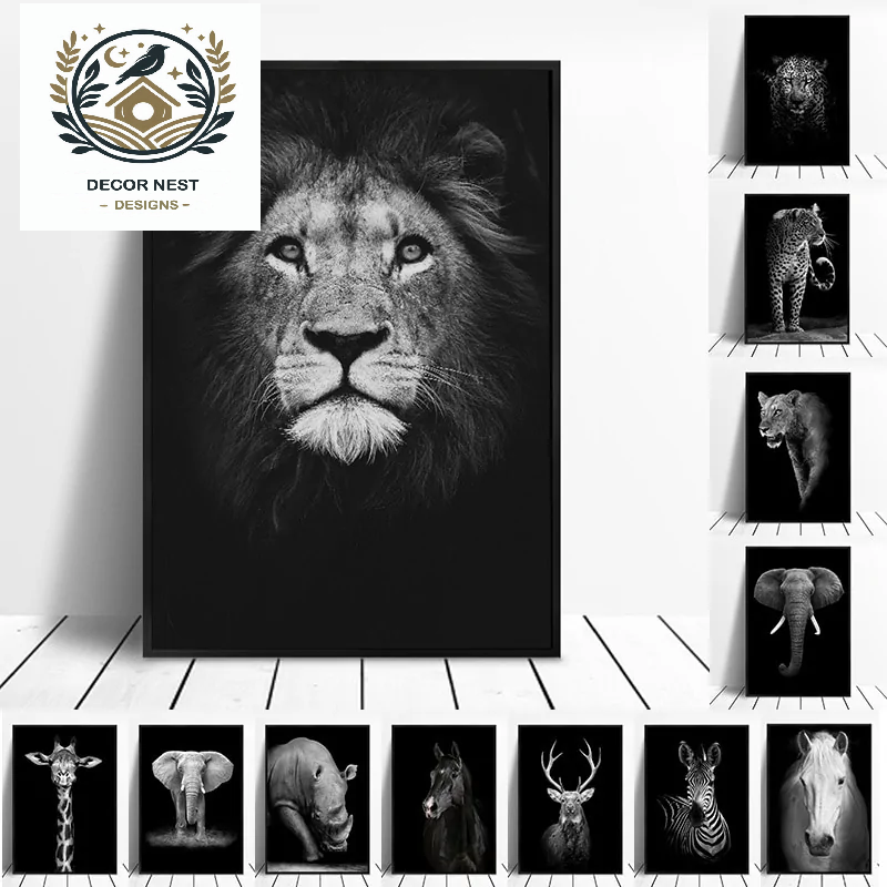 Canvas Exotic Animal Wall Painting Collection